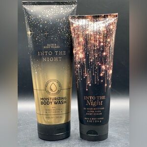 Bath & Body Works Into the Night Body Wash & 24hr Moisture Cream Duo Retail $32